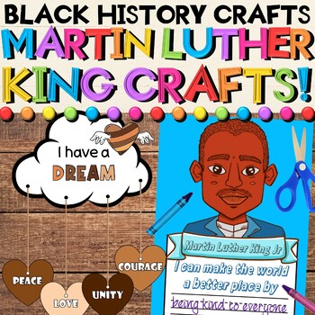 Preview of Martin Luther King Jr. Craft Activities for Black History Month & Civil Rights