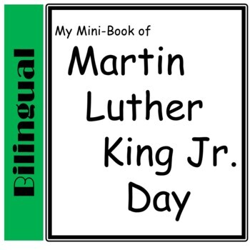Preview of Dr. Martin Luther King Jr. Day Mini-Book (Bilingual)