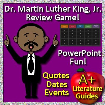 Preview of Martin Luther King Activities -  Review Game - Quotes, Dates, and Events