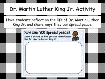 Preview of Dr. Martin Luther King Jr. - Google Slide Writing Activity