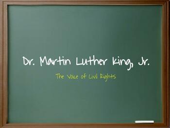 Preview of Dr. Martin Luther King, Jr. Google Slideshow