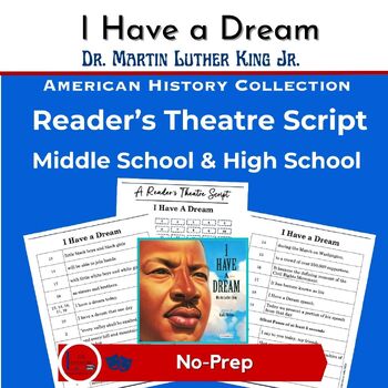 Preview of Dr. Martin Luther King Jr. "I Have a Dream" Reader's Theatre for High School