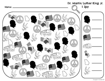 Preview of Dr. Martin Luther King Jr. I Spy Activity