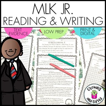 Preview of Dr. Martin Luther King Jr. Informative Writing and Reading Comprehension