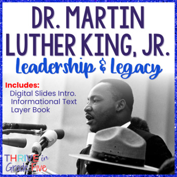 Preview of Dr. Martin Luther King, Jr. Layer Book, Informational Text, & Slides
