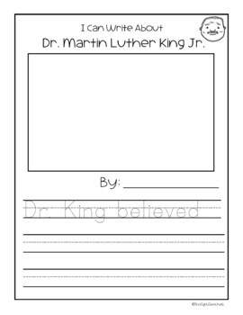 Dr. Martin Luther King Jr. Mini-book And Writing Activities 