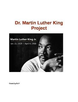 Preview of Dr. Martin Luther King Jr. Project