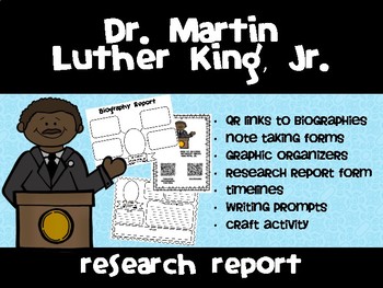 Preview of Dr. Martin Luther King, Jr. Research Report