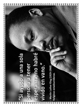 Preview of Dr. Martin Luther King Jr. Spanish and Bilingual Lesson Materials