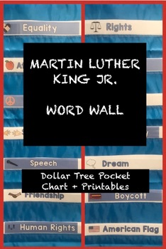 Preview of Dr. Martin Luther King, Jr. | Word Wall | FREE PREVIEW! Tot School / Preschool