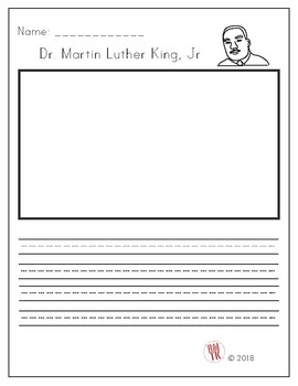 Dr. Martin Luther King, Jr Writing by Real Men Teach Kindergarten