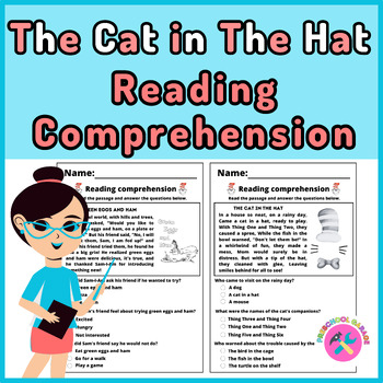 Preview of Dr.Seuss 10 Reading Comprehension (The cat in the hat)