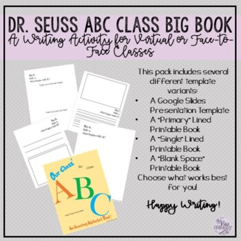 Preview of Dr. Seuss ABC Book-Class Big Book for Read Across America Week