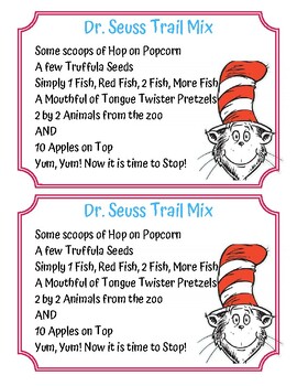 Dr. Seuss Activities By Ariel Olson 