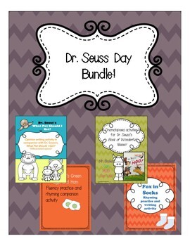 Preview of Dr. Seuss Activities Bundle