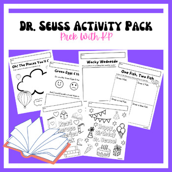 Dr. Seuss Activity Pack For Preschool Prek For Read Across America Week