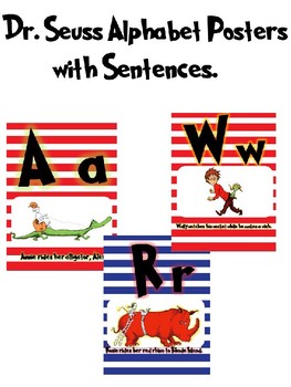 Dr. Seuss Alphabet Posters by Page 394 Creations | TPT