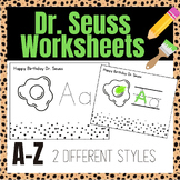 Dr. Seuss Alphabet Worksheets| Green Eggs and Ham Alphabet