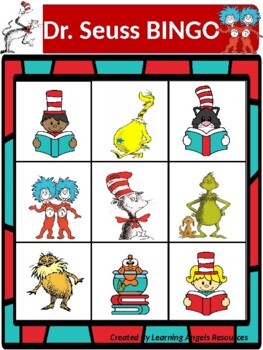 Dr. Seuss BINGO game by Learning Angels Resources | TpT