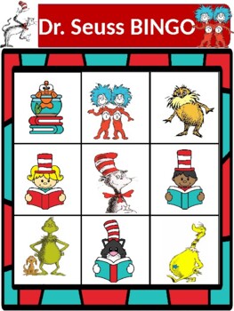 Dr. Seuss BINGO game by Learning Angels Resources | TpT