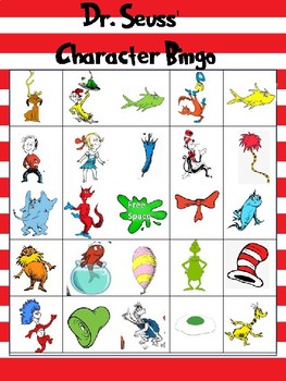 Dr. Seuss Bingo Cards by Wishful Thinking Creations | TpT