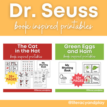 Dr. Seuss Book Inspired Bundle by Literacy and Play | TPT