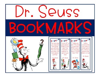 Dr. Seuss Bookmarks - Freebie! By Mrs Ely's Classroom 