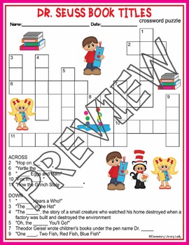 dr seuss activities quotes read across america crossword