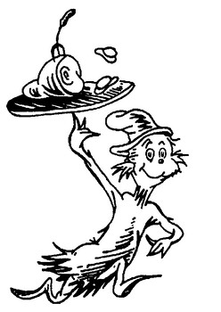 Dr Seuss Cat In A Hat Coloring Page by Artsine | TPT