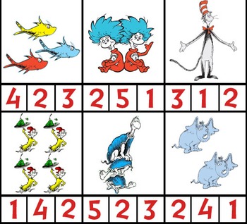 dr seuss characters preschool counting page by ashley hernandez