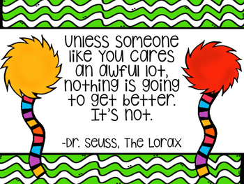 Dr. Seuss Classroom Quotes by Mrs Ms Minarschmallows | TpT