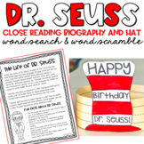 Dr. Seuss Biography | Close Reading | Read Across America 