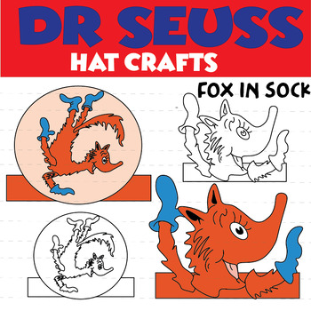 Dr Seuss Craft Hat Fox In Sock HeadBand Crown Activities Reading Month