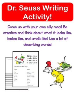 Dr. Seuss Day Creative Writing ELA by In Every Line | TPT