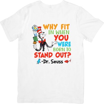 Preview of Dr. Seuss Day Read across America Spirit Week Teacher PNG SVG ClipArt