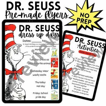 Dr.seuss Flyer Teaching Resources | TPT