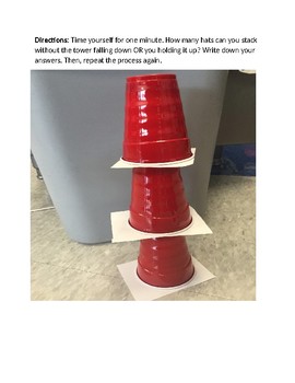 Preview of Dr. Seuss Hat Stack Graphing Activity