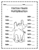 Dr. Seuss Horton Hears Multiplication
