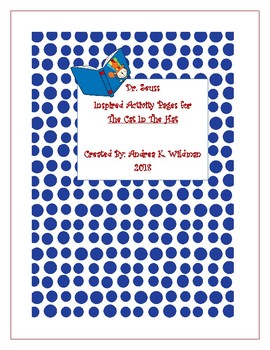 Preview of Dr. Seuss Inspired Activity Pages for The Cat In The Hat