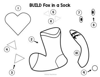 Dr. Seuss Inspired | Fox in a Sock | Math and Literacy Centers by Teachtree