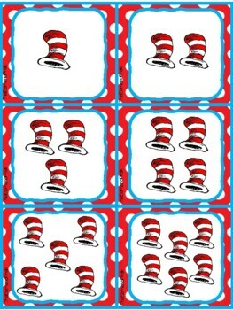 Dr. Seuss Inspired Cat in the Hat Write The Room 1-20 by ElemenoPreK