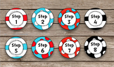 Dr Seuss Inspired Large Editable 8-inch Circle Tags