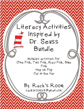 Preview of Dr. Seuss Inspired Literacy Activities