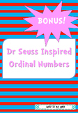 Dr Seuss Inspired Ordinal Numbers - First to Twentieth with BONUS