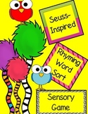 Seuss-Inspired Rhyming Word Sensory Game