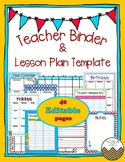 Dr. Seuss Inspired Teacher Binder/Lesson Plan Template- EDITABLE