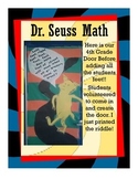 Dr. Seuss Math and Door Decoration Craftivity!!