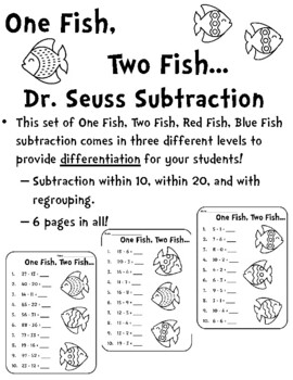 fish math worksheets teaching resources teachers pay teachers