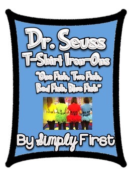 Preview of Dr. Seuss - "One Fish, Two Fish, Red Fish, Blue Fish" t-shirt iron-ons!