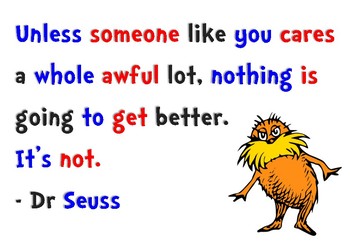 Dr Seuss Poster - Someone Cares By Katie Rasmussen 
